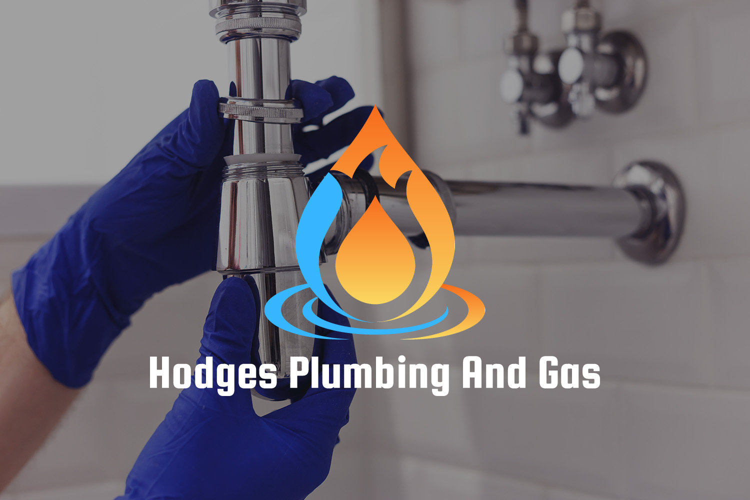 Plumber repairs and maintains chrome siphon under the washbasin. Plumber at work in bathroom, plumbing assemble and install concept